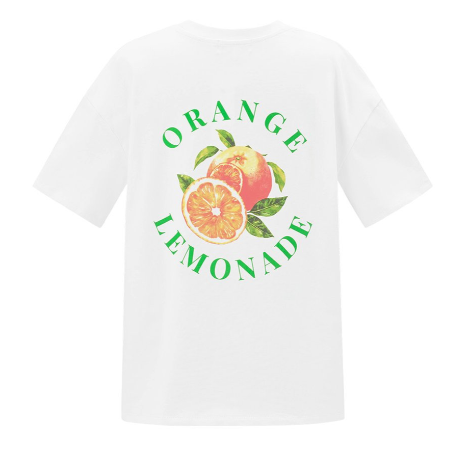 Orange Print T-shirt