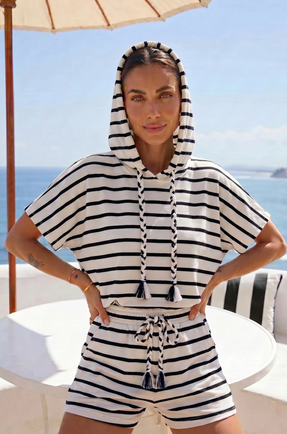 Coastal Stripe Lounge Set