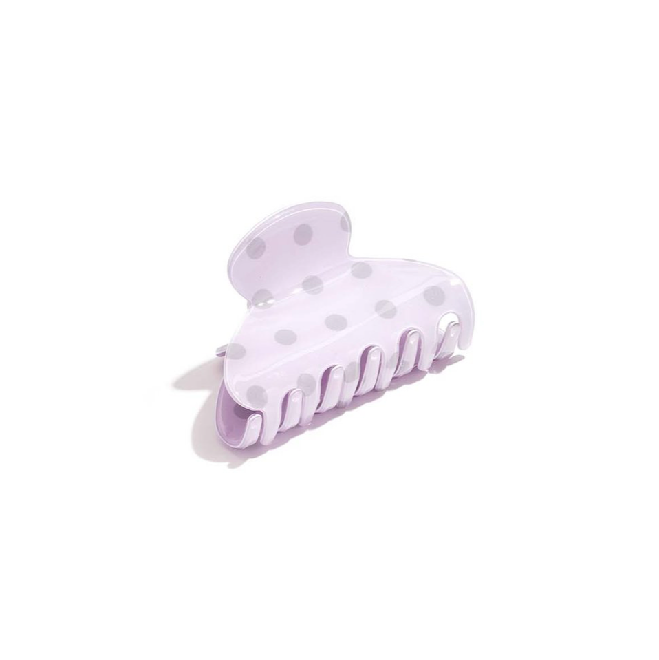Polka Dot Hair Clip Paars