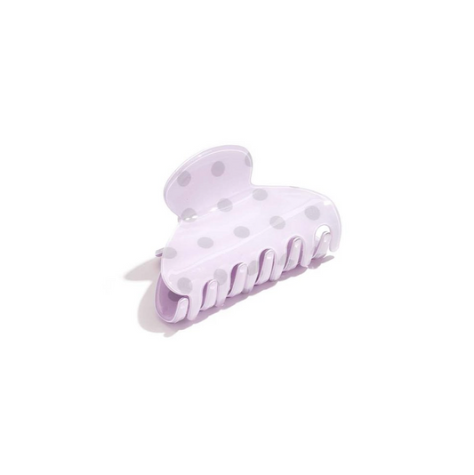 Polka Dot Hair Clip Paars
