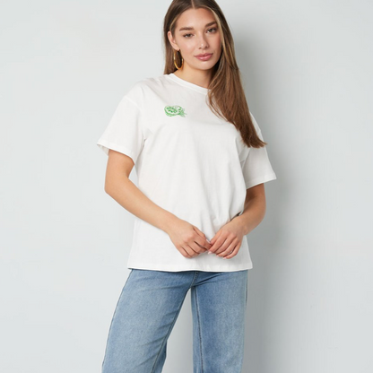 Orange Print T-shirt